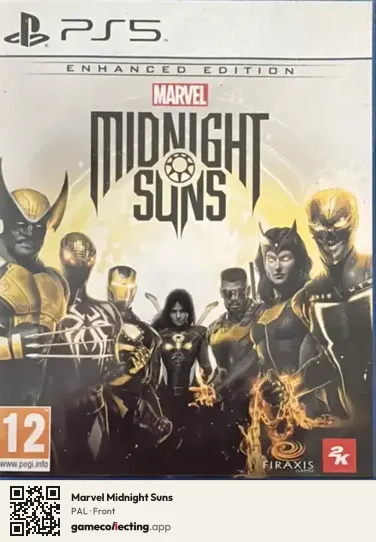 Marvel Midnight Suns PlayStation 5, PAL box front
