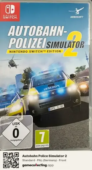 Autobahn Police Simulator 2 Nintendo Switch, Germany box front
