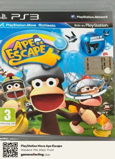 PlayStation Move Ape Escape PlayStation 3, Italy box front