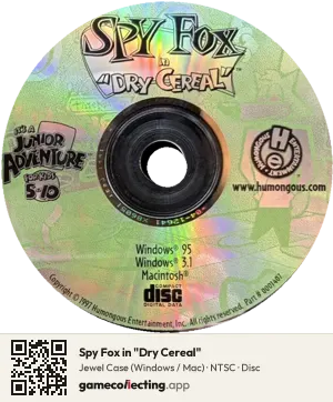 Spy Fox in "Dry Cereal" Computer, NTSC disc