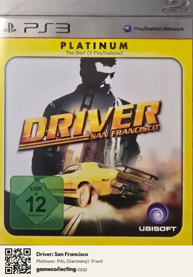 Driver: San Francisco PlayStation 3, Germany box front