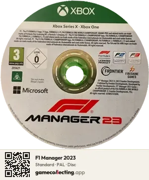 F1 Manager 2023 Xbox Series X, PAL disc