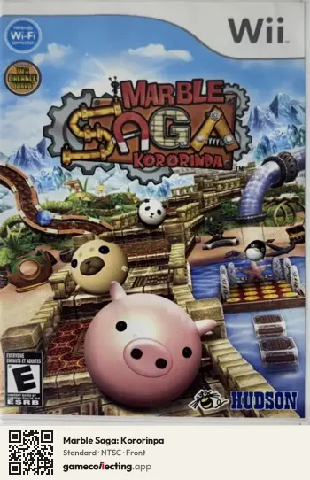 Marble Saga: Kororinpa Nintendo Wii, NTSC box front