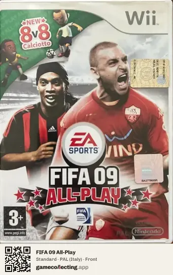 FIFA 09 All-Play Nintendo Wii, Italy box front