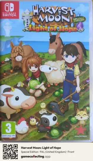 Harvest Moon: Light of Hope Nintendo Switch, United Kingdom box front