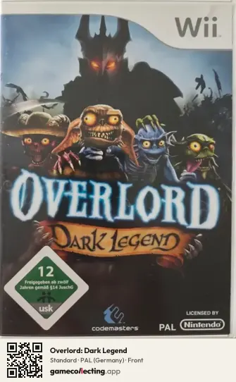 Overlord: Dark Legend Nintendo Wii, Germany box front