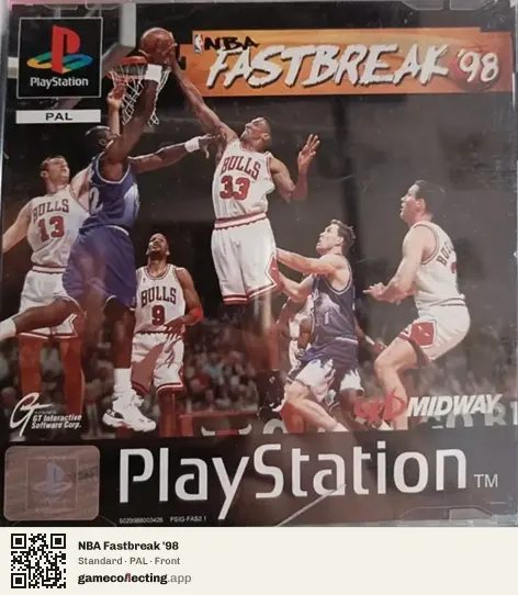 NBA Fastbreak '98 PlayStation, PAL box front