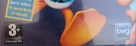 Disney's Donald Duck: Goin' Quackers, the PEGI square on its front