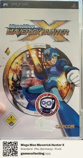 Mega Man Maverick Hunter X PlayStation Portable, Germany box front