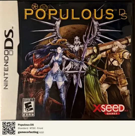 Populous DS Nintendo DS, NTSC box front