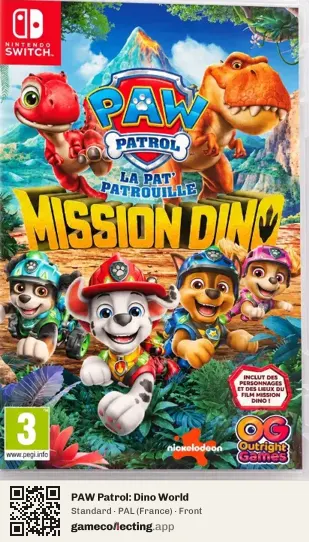 PAW Patrol: Dino World Nintendo Switch, France box front