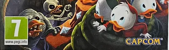 DuckTales: Remastered, the PEGI square on its front
