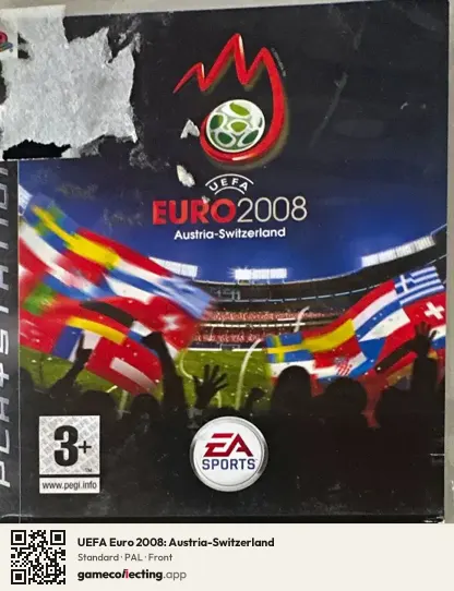 UEFA Euro 2008: Austria-Switzerland PlayStation 3, PAL box front