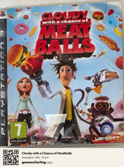 Cloudy with a Chance of Meatballs PlayStation 3, PAL box front