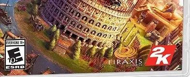 Sid Meier's Civilization VI, the ESRB box on its front