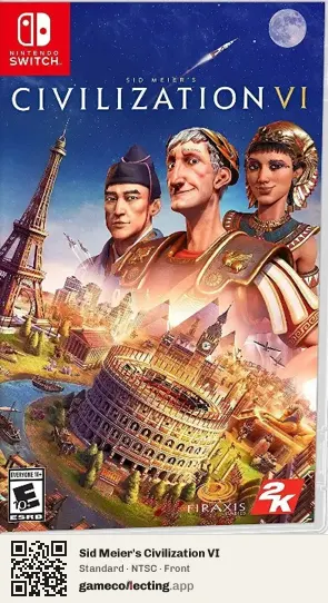 Sid Meier's Civilization VI Nintendo Switch, NTSC box front