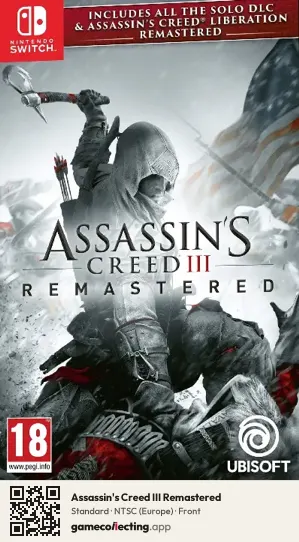 Assassin's Creed III Remastered Nintendo Switch, Europe box front