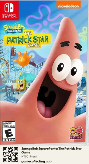 SpongeBob SquarePants: The Patrick Star Game Nintendo Switch, NTSC box front