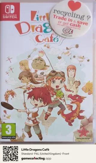 Little Dragons Café Nintendo Switch, United Kingdom box front