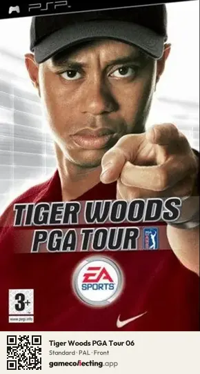 Tiger Woods PGA Tour 06 PlayStation Portable, PAL box front