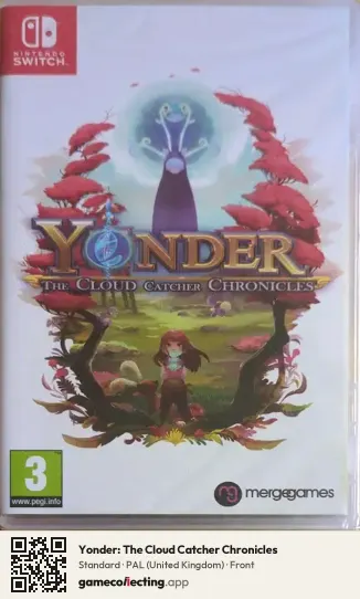 Yonder: The Cloud Catcher Chronicles Nintendo Switch, United Kingdom box front