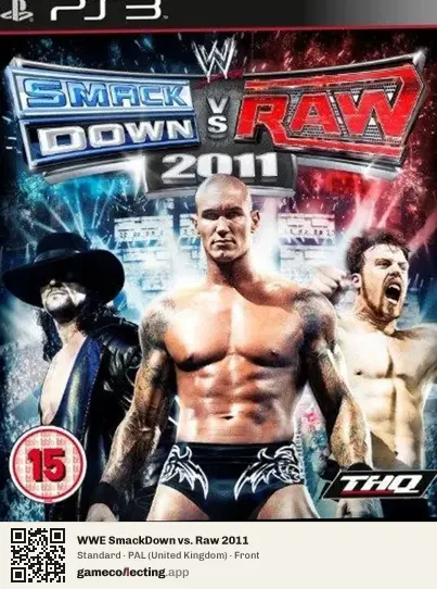 WWE SmackDown vs. Raw 2011 PlayStation 3, United Kingdom box front