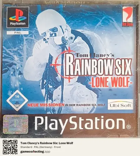 Tom Clancy's Rainbow Six: Lone Wolf PlayStation, Germany box front