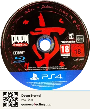 Doom Eternal PlayStation 4, PAL disc