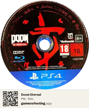 Doom Eternal PlayStation 4, PAL disc