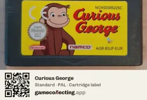 Curious George Game Boy Advance, PAL cartridge label