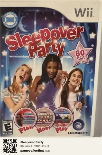 Sleepover Party Nintendo Wii, NTSC box front
