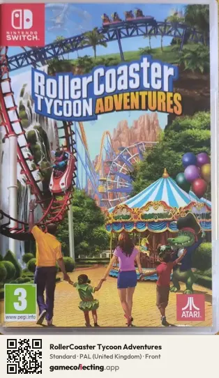 RollerCoaster Tycoon Adventures Nintendo Switch, United Kingdom box front