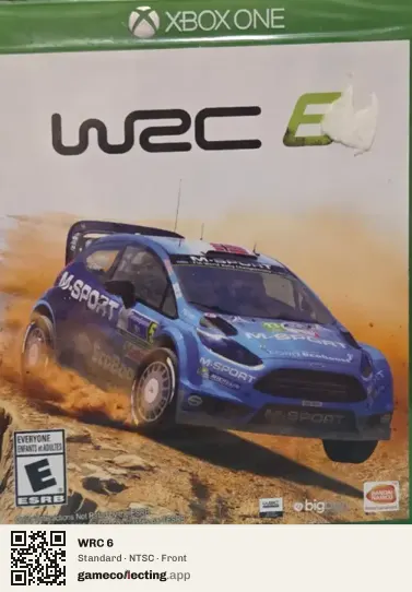WRC 6 Xbox One, NTSC box front