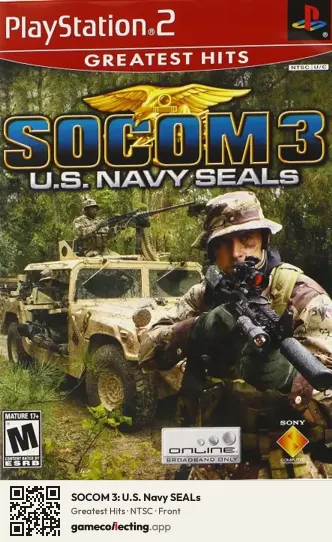SOCOM 3: U.S. Navy SEALs PlayStation 2, NTSC box front
