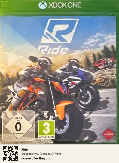 Ride Xbox One, Germany box front