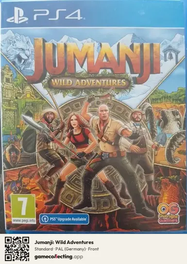 Jumanji: Wild Adventures PlayStation 4, Germany box front