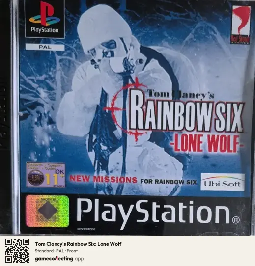 Tom Clancy's Rainbow Six: Lone Wolf PlayStation, PAL box front