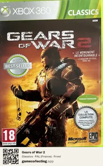 Gears of War 2 Xbox 360, France box front