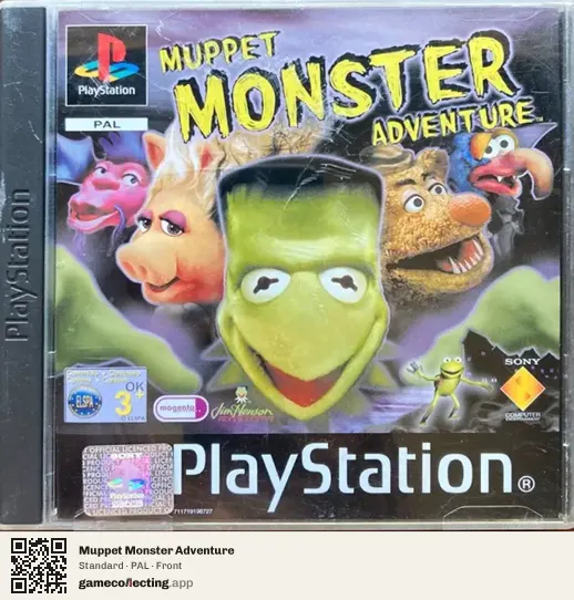 Muppet Monster Adventure PlayStation, PAL box front
