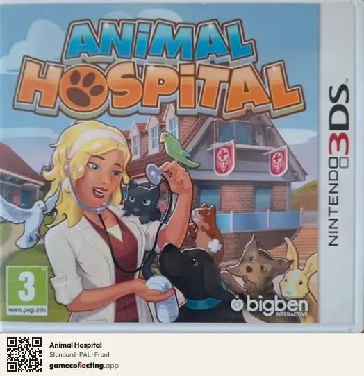 Animal Hospital Nintendo 3DS, PAL box front
