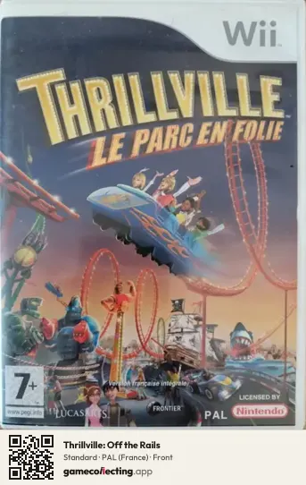Thrillville: Off the Rails Nintendo Wii, France box front