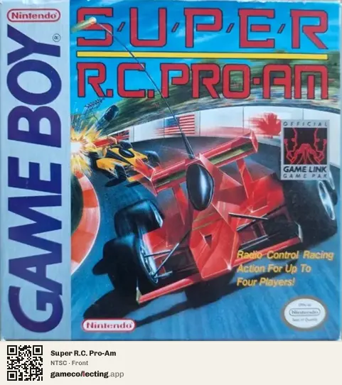 Super R.C. Pro-Am Game Boy, NTSC box front