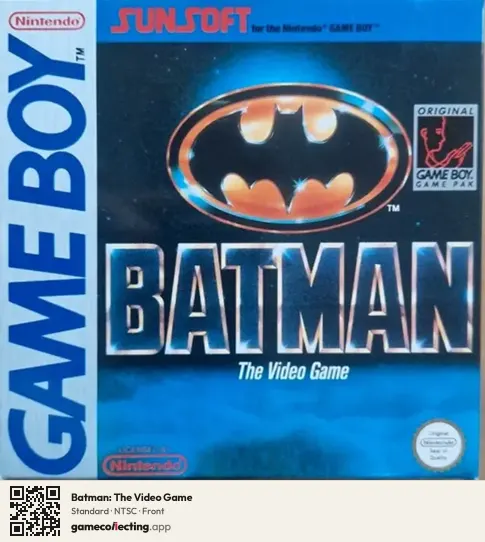 Batman: The Video Game Game Boy, NTSC box front
