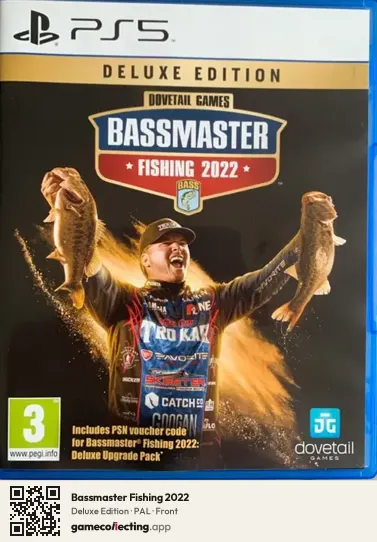 Bassmaster Fishing 2022 PlayStation 5, PAL box front