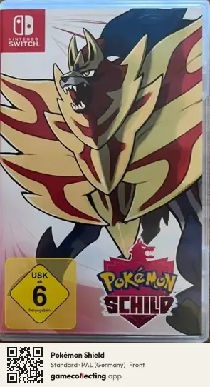 Pokémon Shield Nintendo Switch, Germany box front