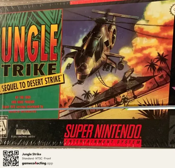 Jungle Strike Super Nintendo Entertainment System, NTSC box front