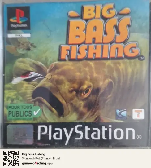 Big Bass Fishing PlayStation, France box front