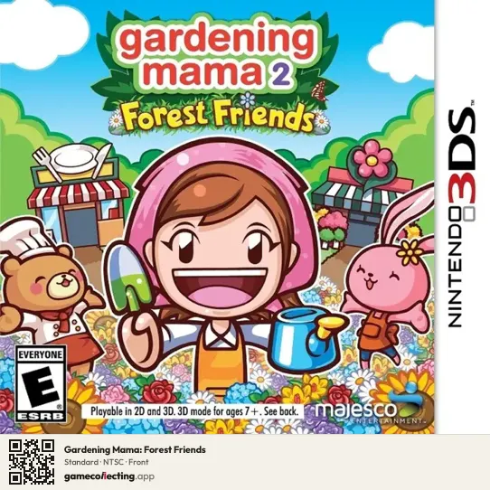 Gardening Mama: Forest Friends Nintendo 3DS, NTSC box front