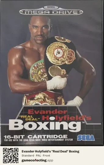Evander Holyfield's "Real Deal" Boxing Sega Mega Drive / Genesis, PAL box front