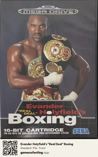 Evander Holyfield's "Real Deal" Boxing Sega Mega Drive / Genesis, PAL box front